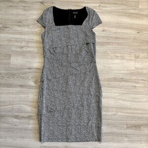 WHBM Women's 12 White House Black Market Instantly Slimming Layered Sheath Dress